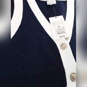 a new day Navy and Cream Women's Cardigan C188